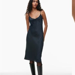 aritzia only slip dress navy